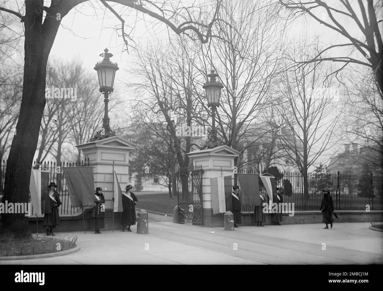 Femme au suffrage - Pickets, 1917. Banque D'Images