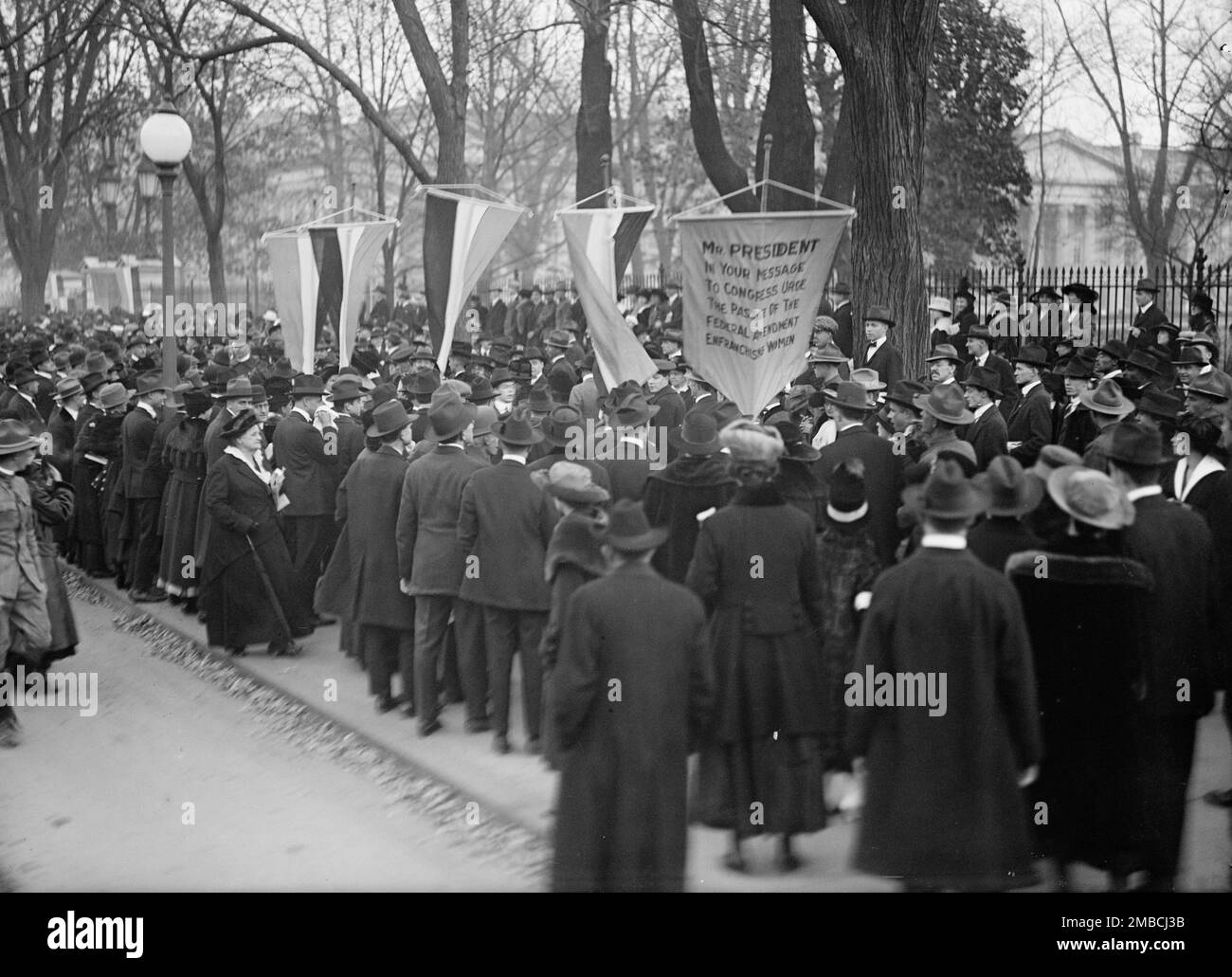 Femme au suffrage - Pickets, 1917. Banque D'Images