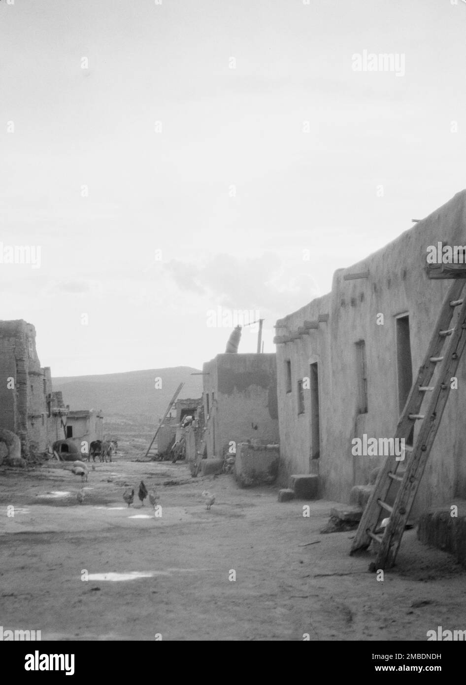 Acoma, vues de la région du Nouveau-Mexique, entre 1899 et 1928. Banque D'Images