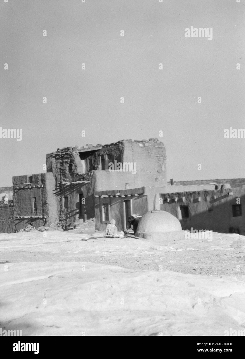 Acoma, vues de la région du Nouveau-Mexique, entre 1899 et 1928. Banque D'Images