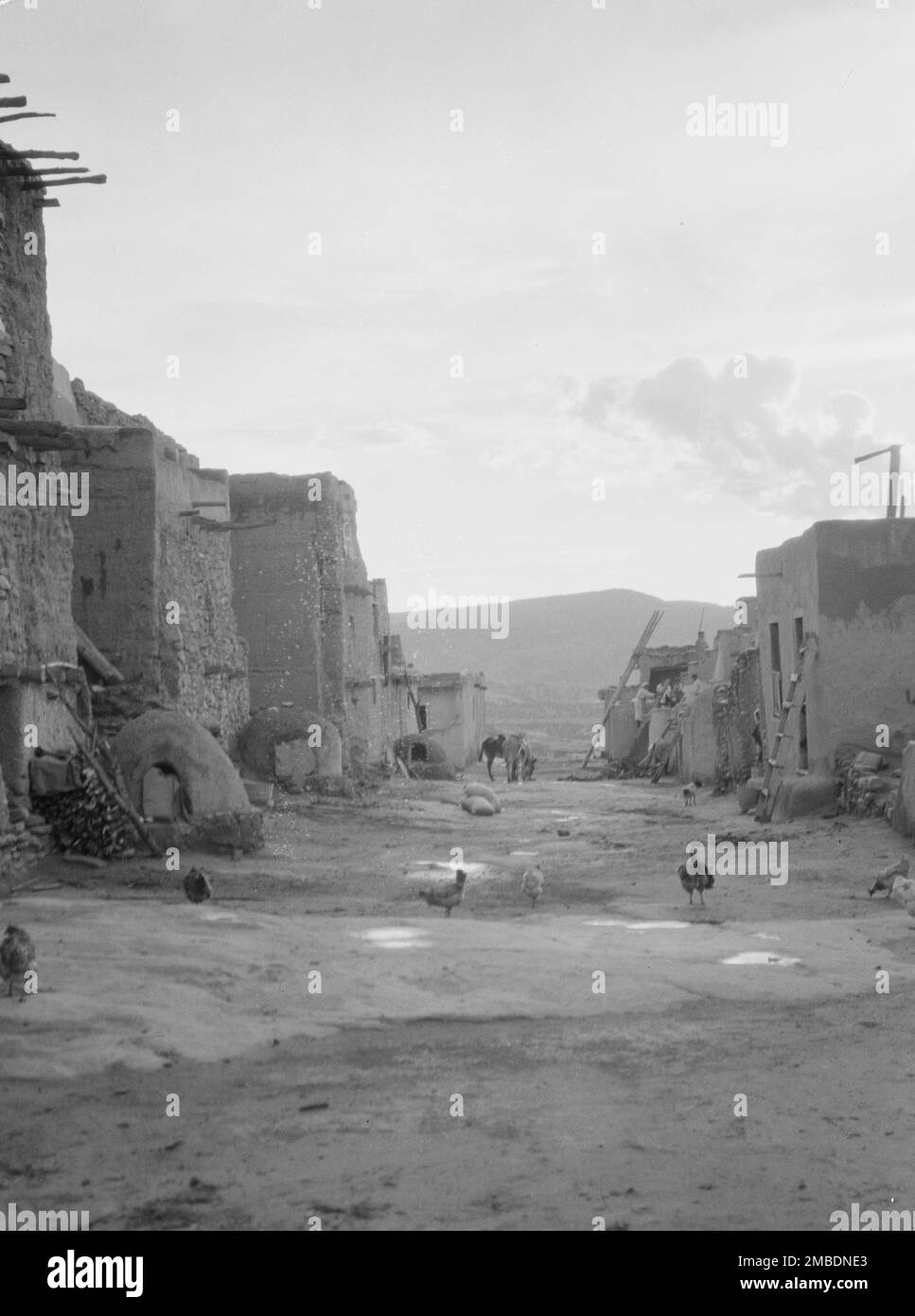 Acoma, vues de la région du Nouveau-Mexique, entre 1899 et 1928. Banque D'Images