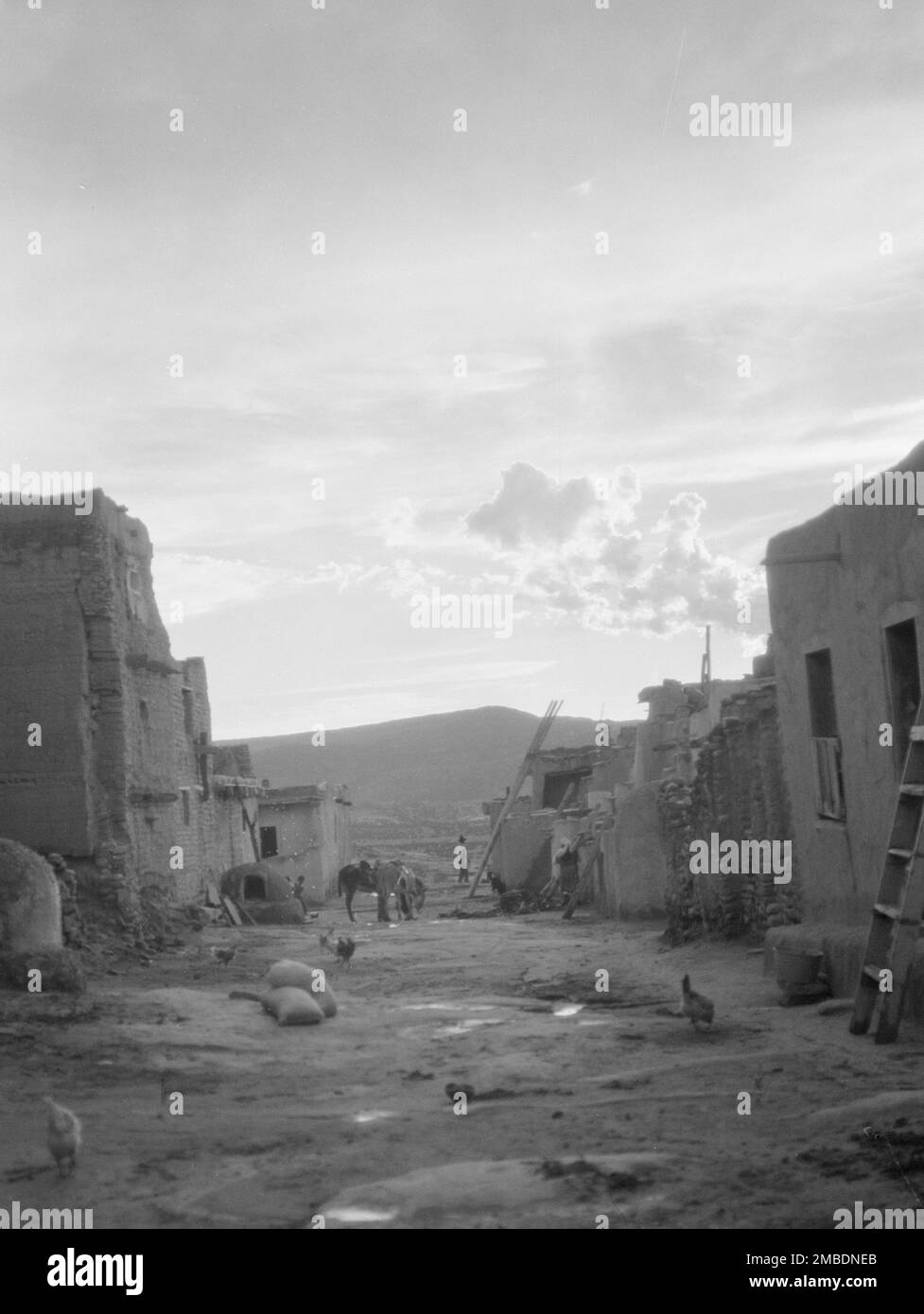 Acoma, vues de la région du Nouveau-Mexique, entre 1899 et 1928. Banque D'Images