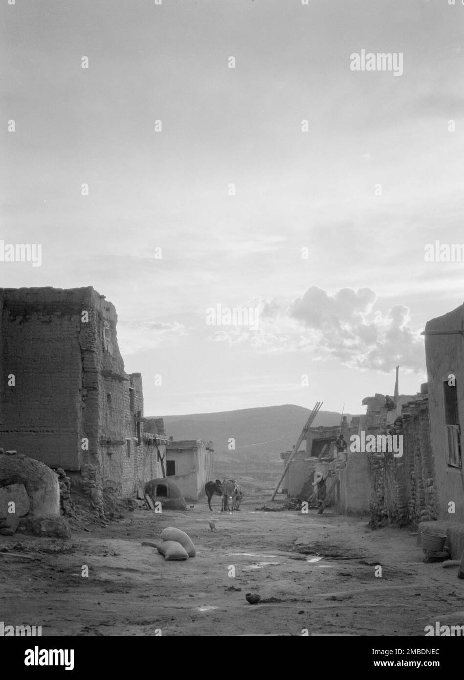 Acoma, vues de la région du Nouveau-Mexique, entre 1899 et 1928. Banque D'Images