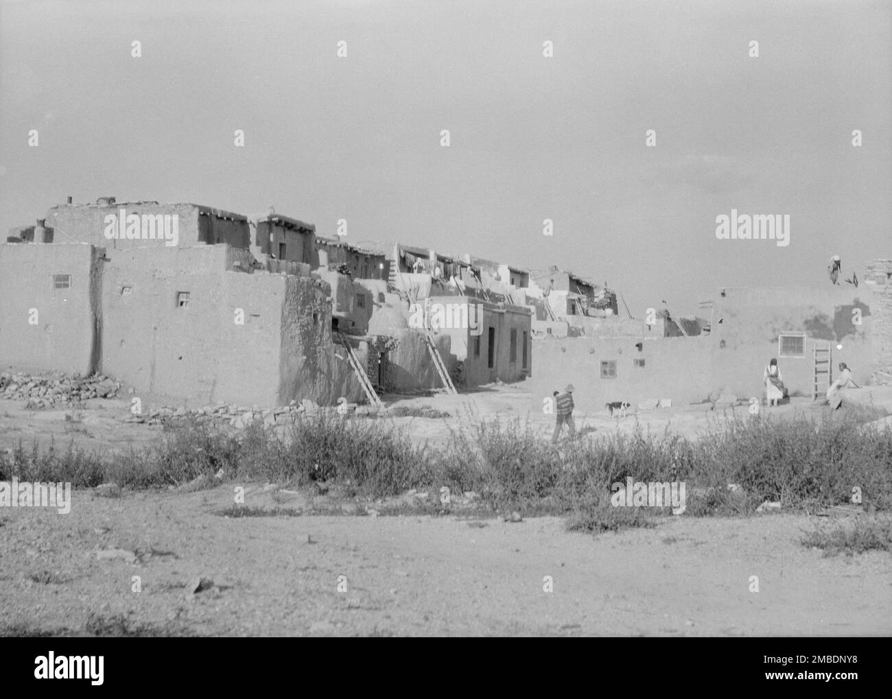 Acoma, vues de la région du Nouveau-Mexique, entre 1899 et 1928. Banque D'Images