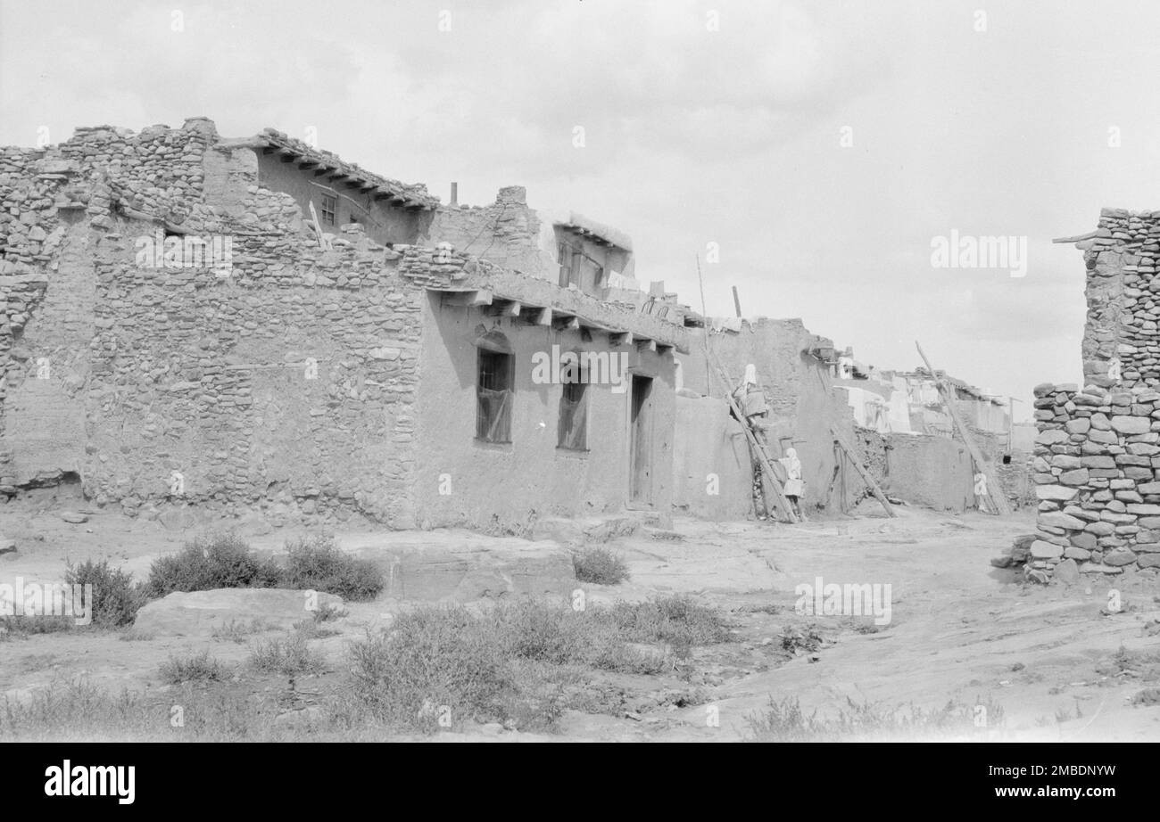 Acoma, vues de la région du Nouveau-Mexique, entre 1899 et 1928. Banque D'Images