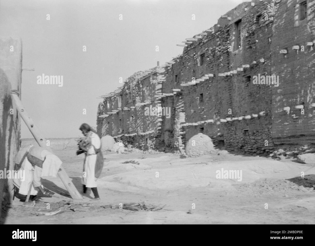 Acoma, vues de la région du Nouveau-Mexique, entre 1899 et 1928. Banque D'Images