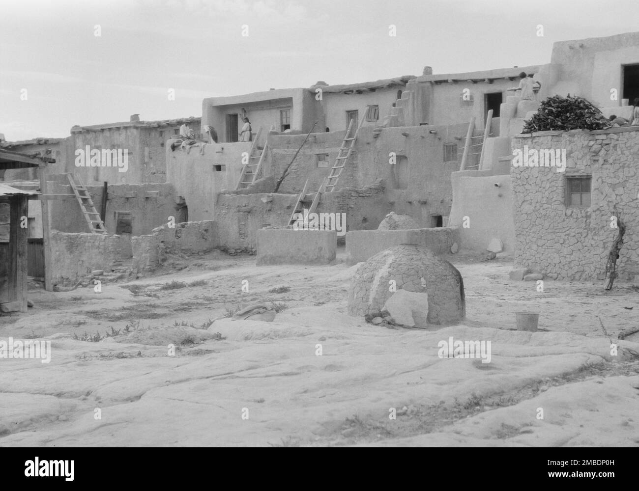 Acoma, vues de la région du Nouveau-Mexique, entre 1899 et 1928. Banque D'Images