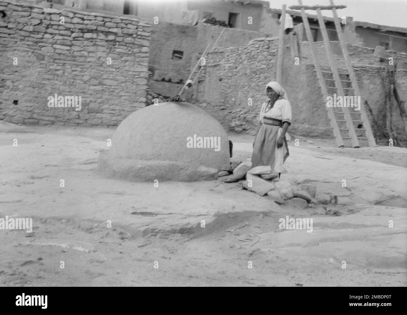 Acoma, vues de la région du Nouveau-Mexique, entre 1899 et 1928. Banque D'Images