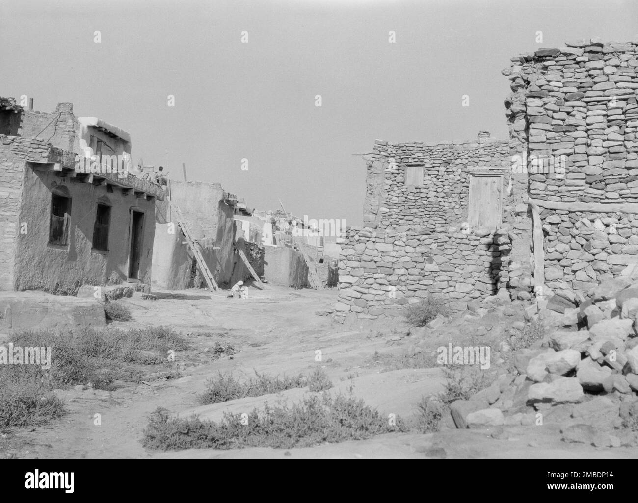 Acoma, vues de la région du Nouveau-Mexique, entre 1899 et 1928. Banque D'Images