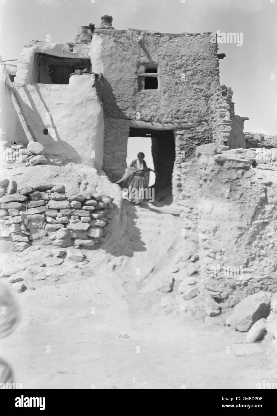 Acoma, vues de la région du Nouveau-Mexique, entre 1899 et 1928. Banque D'Images