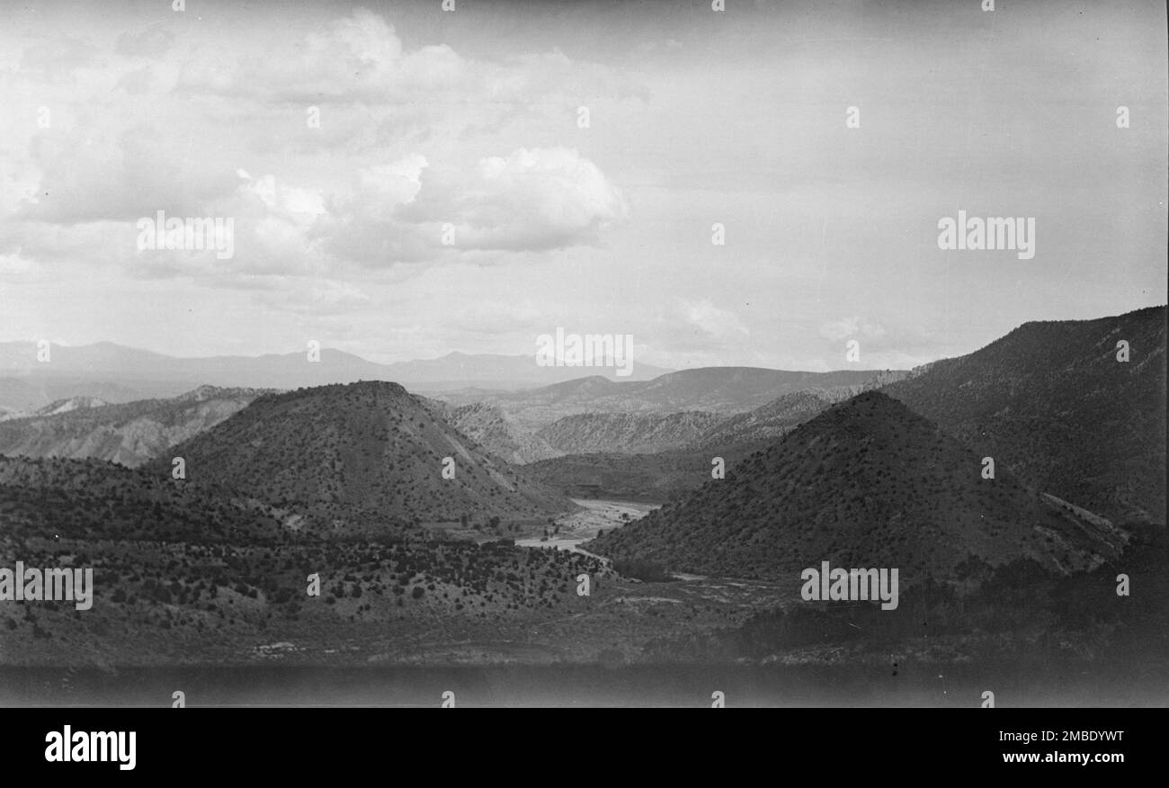 Acoma, vues de la région du Nouveau-Mexique, entre 1899 et 1928. Banque D'Images