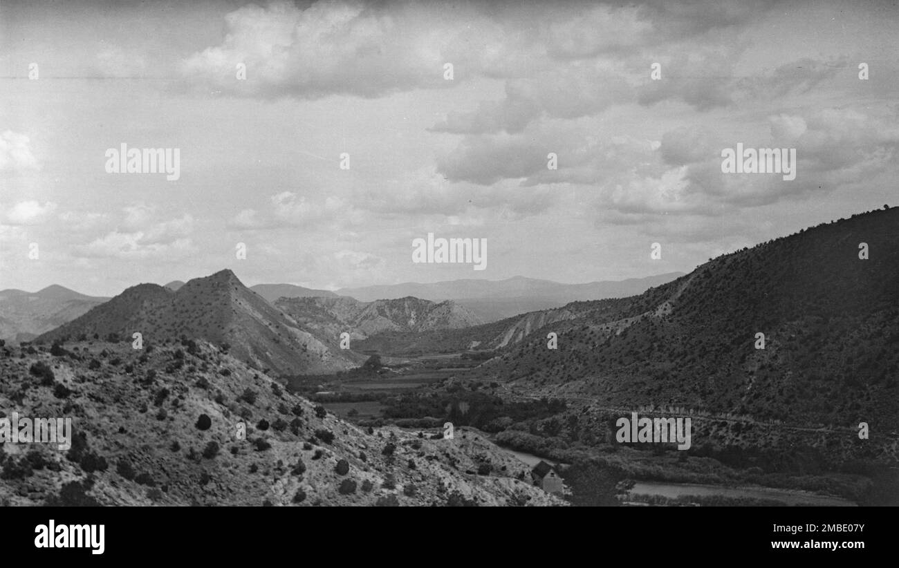 Acoma, vues de la région du Nouveau-Mexique, entre 1899 et 1928. Banque D'Images