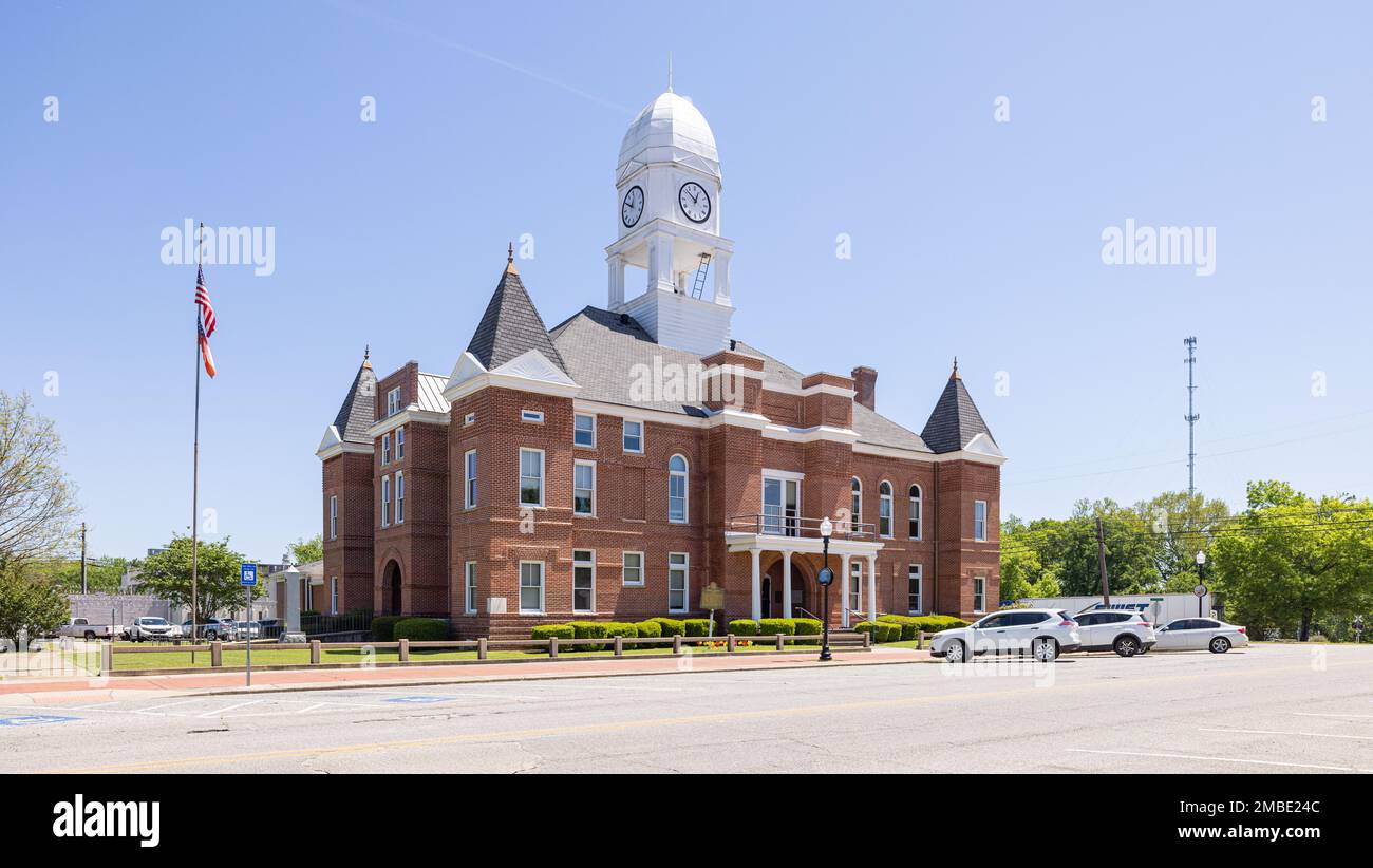 Oglethorpe, Géorgie, États-Unis - 19 avril 2022 : le palais de justice du comté de Macon Banque D'Images