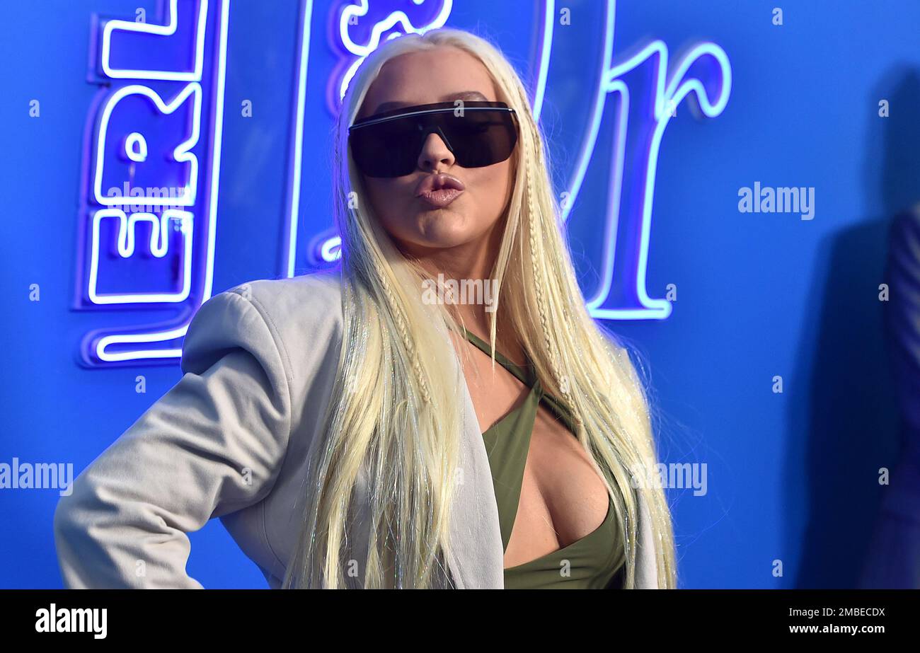 Christina Aguilera attends Dior Men's Spring 2023 collection show,  Thursday, May 19, 2022, in Venice, Calif. (Photo by Jordan  Strauss/Invision/AP Photo Stock - Alamy