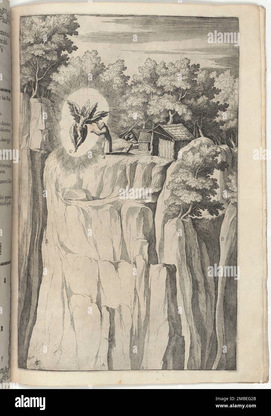 Stigmata de Saint François (Stimmate di San Francesco) [tôle y], 1612. Banque D'Images