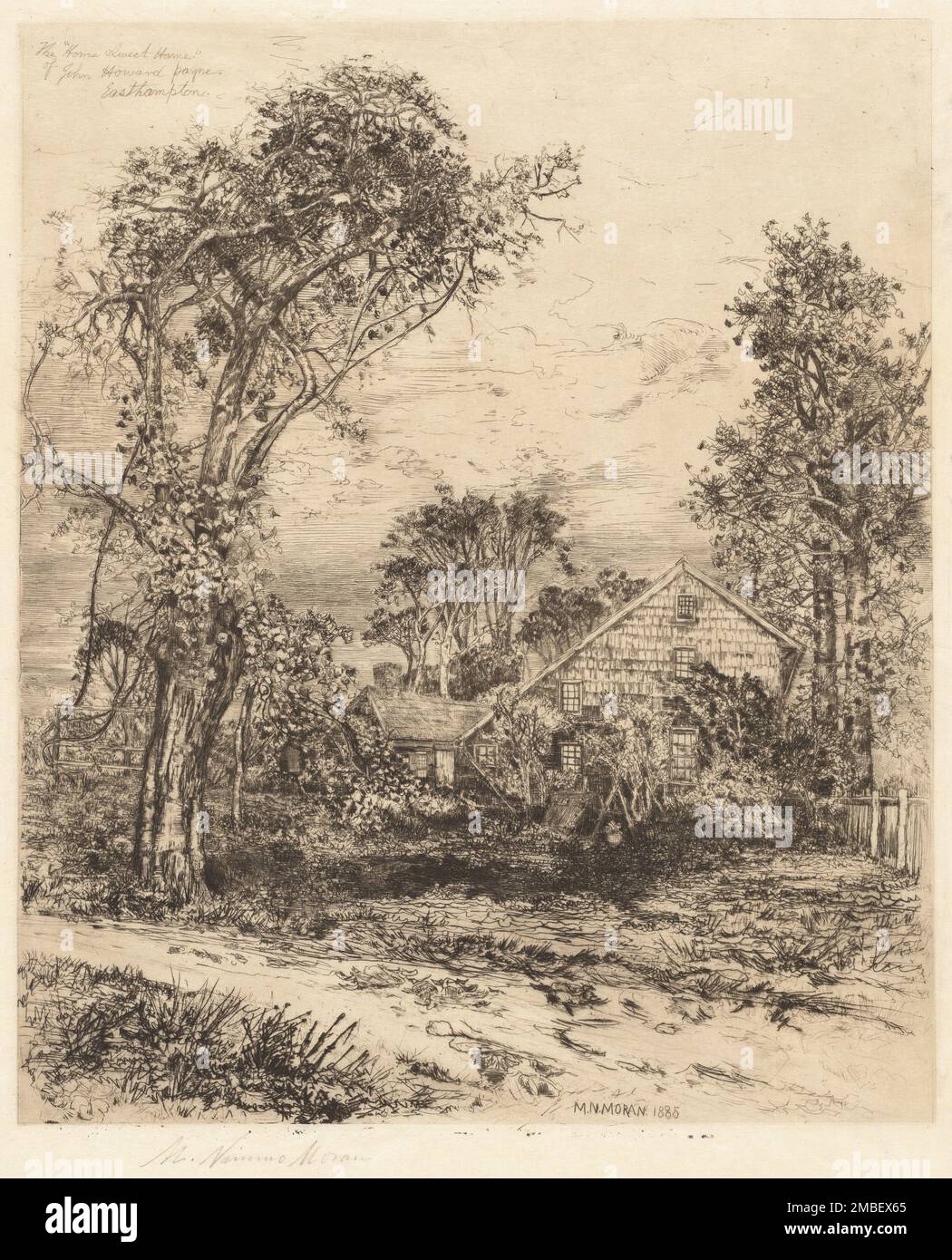 Maison, Sweet Home, 1885. Banque D'Images