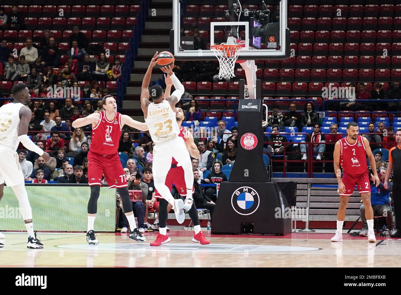 Milan, Italie. 20th janvier 2023. Forum d'Assago, Milan, Italie, 20 janvier 2023, David Lightty (Asvel Lyon Villeurbanne) pendant EA7 Emporio Armani Milano vs Lyon-Villeurbanne - Basketball Championnat EuroLeague crédit: Live Media Publishing Group/Alay Live News Banque D'Images