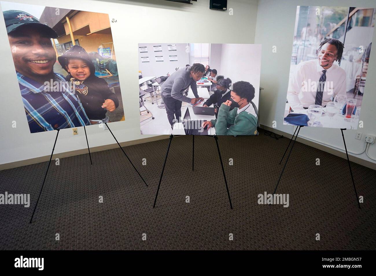 Pictures of 31yearold teacher, Keenan Anderson, who was tasered