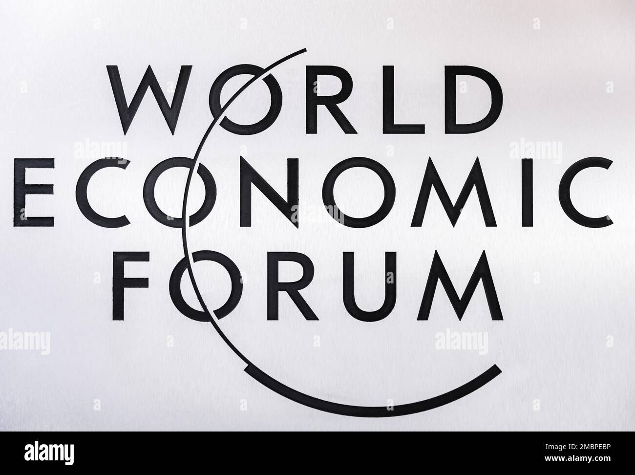 Davos, Suisse. 18th janvier 2017. Logo du Forum économique mondial vu à Davos, Suisse. (Credit image: © Mykhaylo Palinchak/SOPA Images via ZUMA Press Wire) USAGE ÉDITORIAL SEULEMENT! Non destiné À un usage commercial ! Banque D'Images