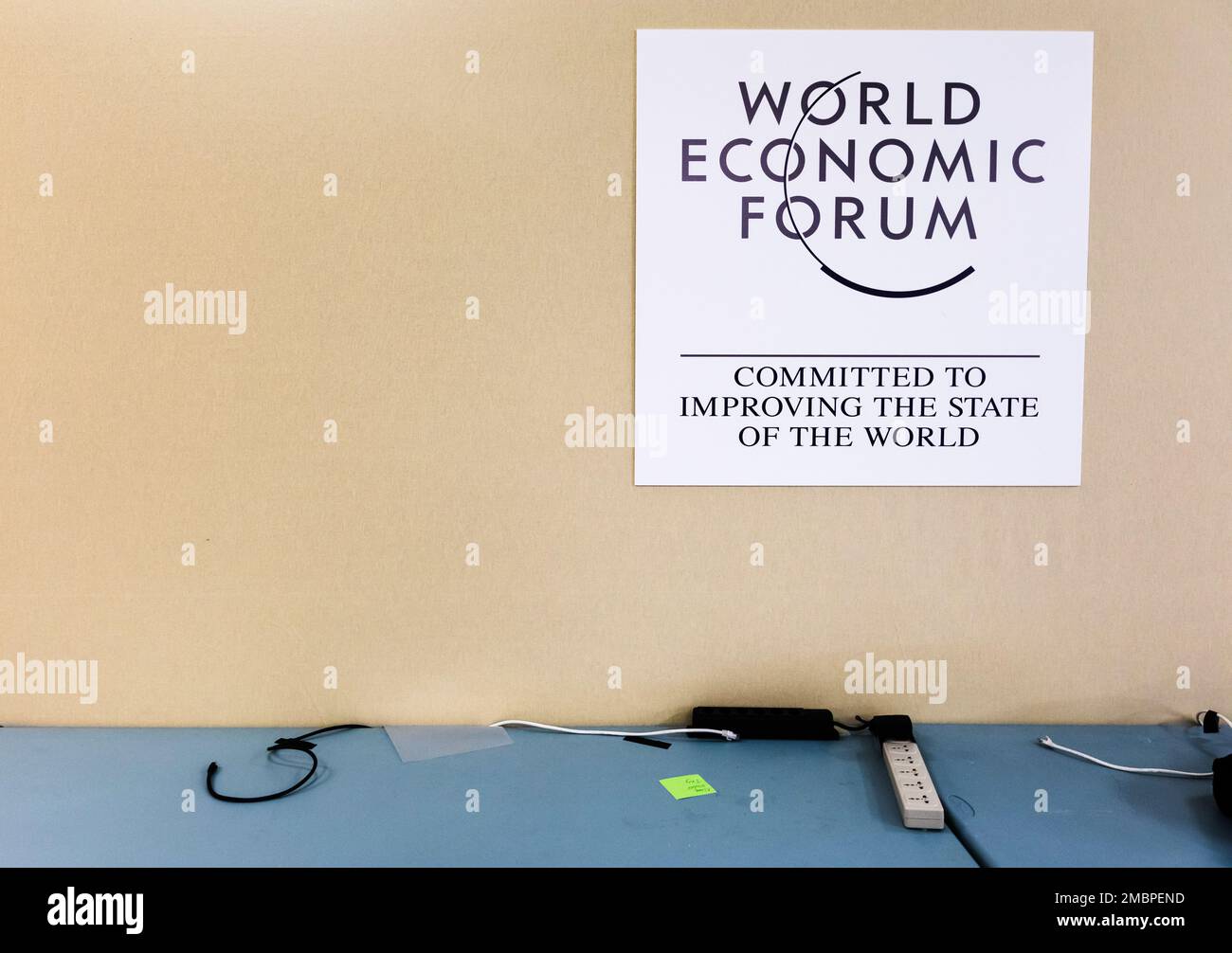 Davos, Suisse. 17th janvier 2017. Logo du Forum économique mondial vu à Davos, Suisse. (Credit image: © Mykhaylo Palinchak/SOPA Images via ZUMA Press Wire) USAGE ÉDITORIAL SEULEMENT! Non destiné À un usage commercial ! Banque D'Images