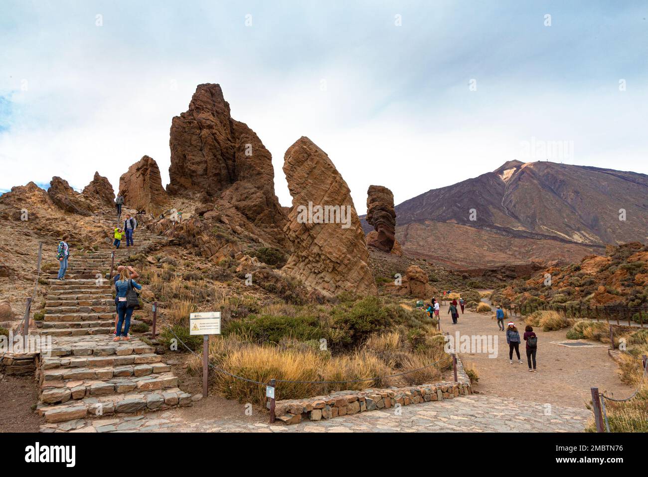 Ténérife, Espagne:24 décembre 2018: Meilleures randonnées dans le parc national de Teide, Ténérife, Espagne Banque D'Images