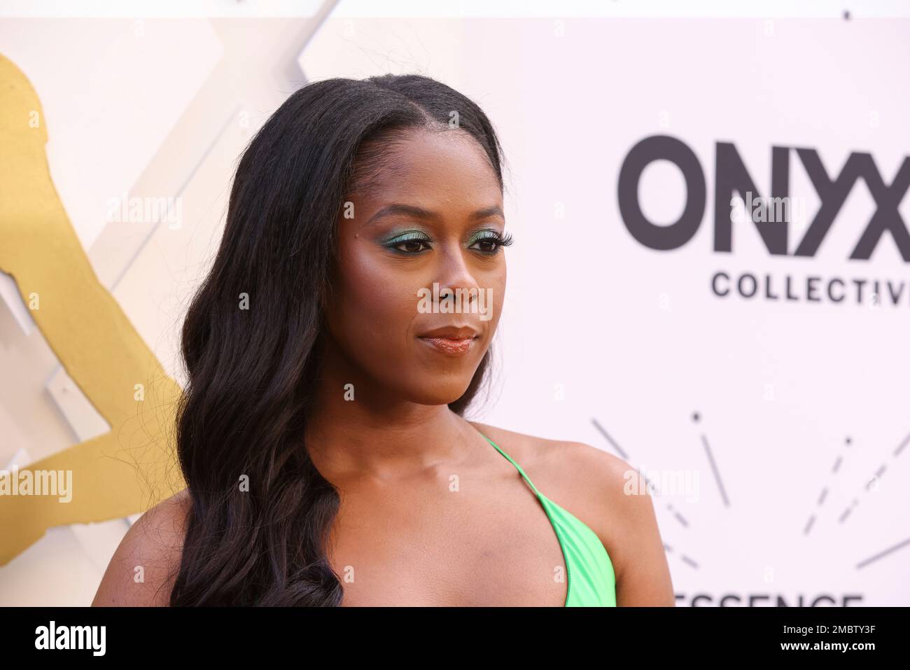 Stacy Osei-Kuffour arrives at the Essence Black Women In Hollywood Awards on Thursday, March 24, 2022, at the Beverly Wilshire Hotel in Beverly Hills, Calif. (Photo by Mark Von Holden/Invision/AP) Banque D'Images