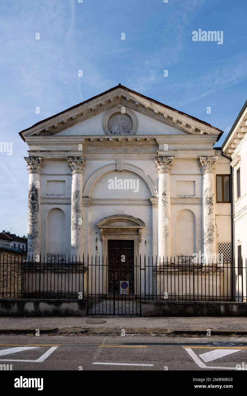 Église Chiesa di Santa Maria Nuova à Vicenza, Italie par conçu Andrea Palladio Banque D'Images