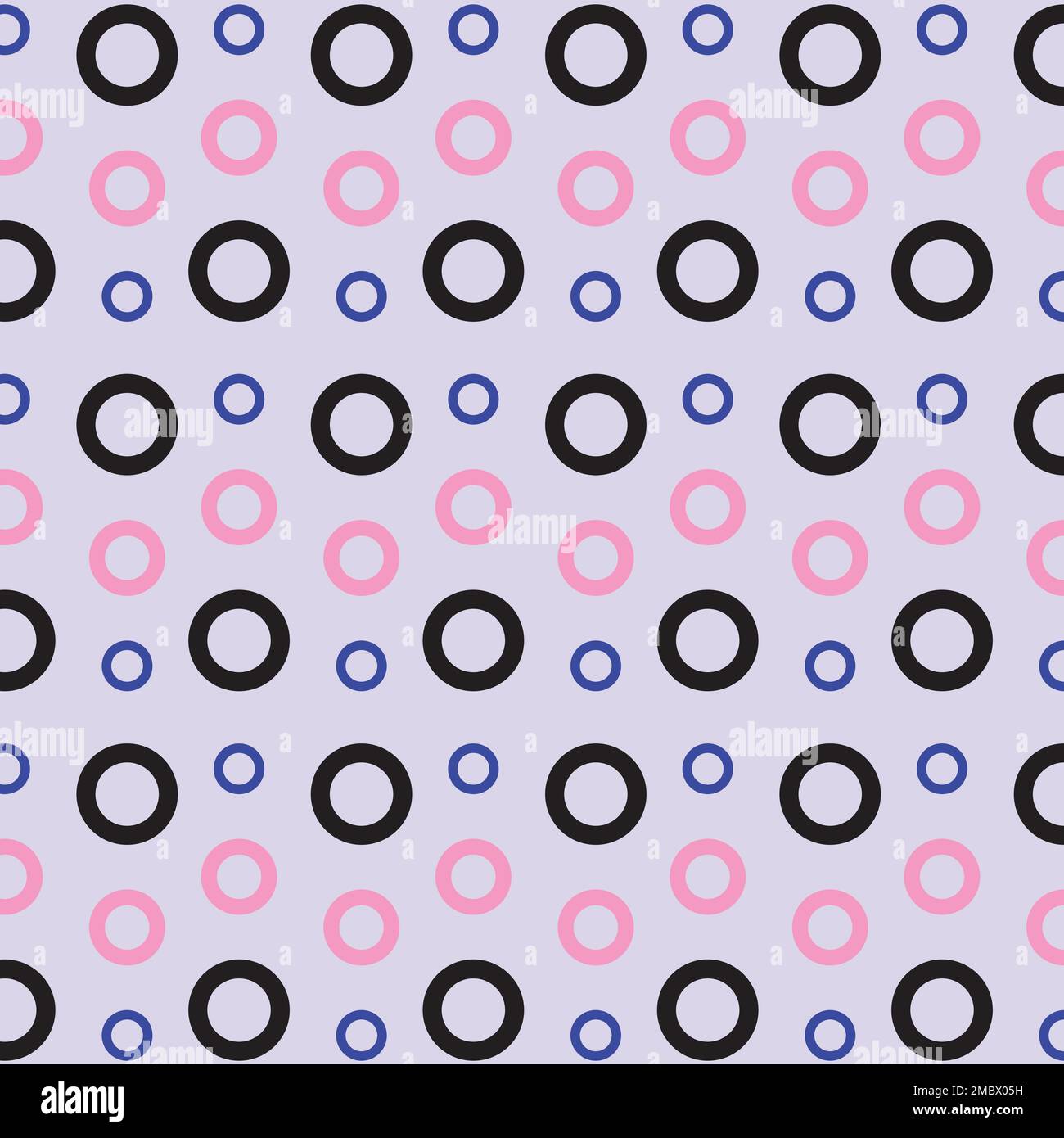 Motif de cercle creux minimal pastel Illustration de Vecteur