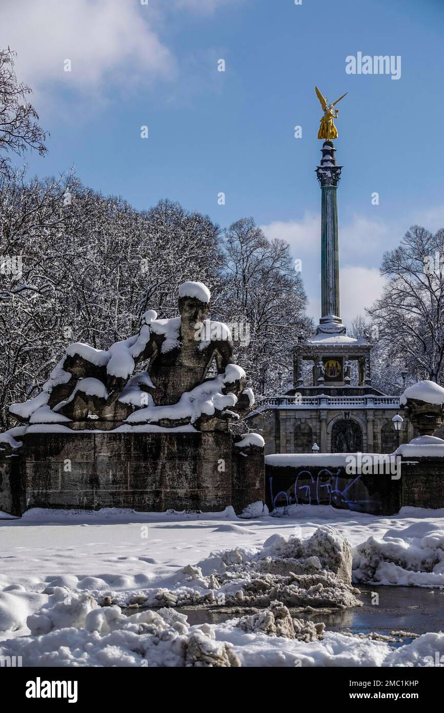 Ange de la paix ou monument de la paix audessus du Prinzregent
