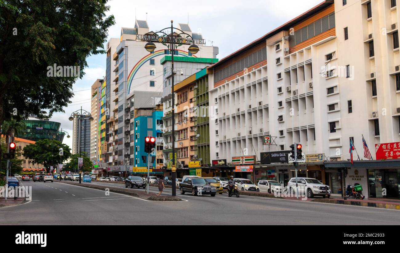 Centre Kota Kinabalu, Bornéo Banque D'Images