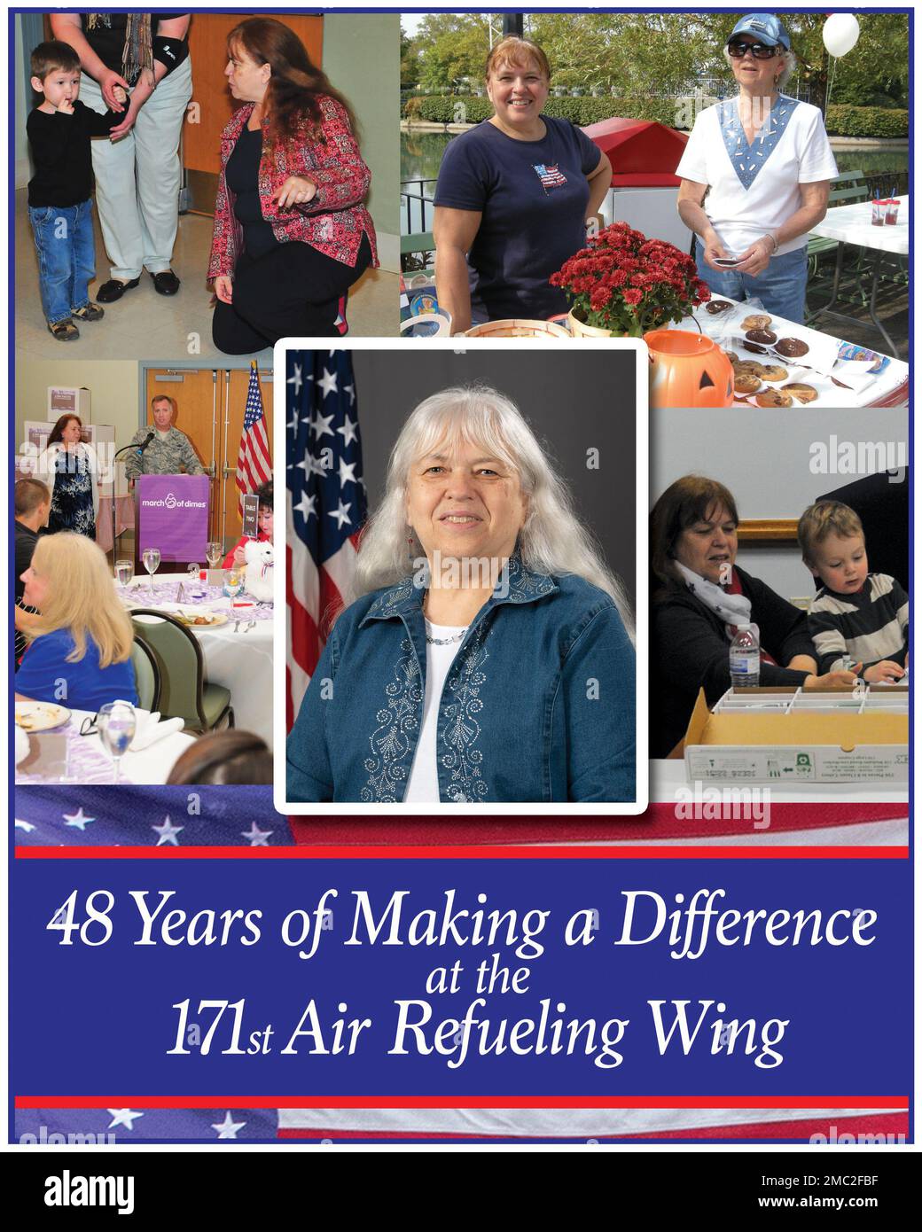 Illustration graphique créée par 24 juin 2022 montrant Deb Krall en tant que directeur du programme de préparation des avions et des familles à l'aile de ravitaillement en air 171st située près de Pittsburgh, en Pennsylvanie. Deb Krall a servi au 171st pendant 48 ans et a touché la vie de générations non seulement d'aviateurs, mais aussi de membres de toutes les branches de service et de leurs familles. Elle a pris sa retraite 30 juin 2022. (Illustration graphique du Sgt principal Shawn Monk) Banque D'Images