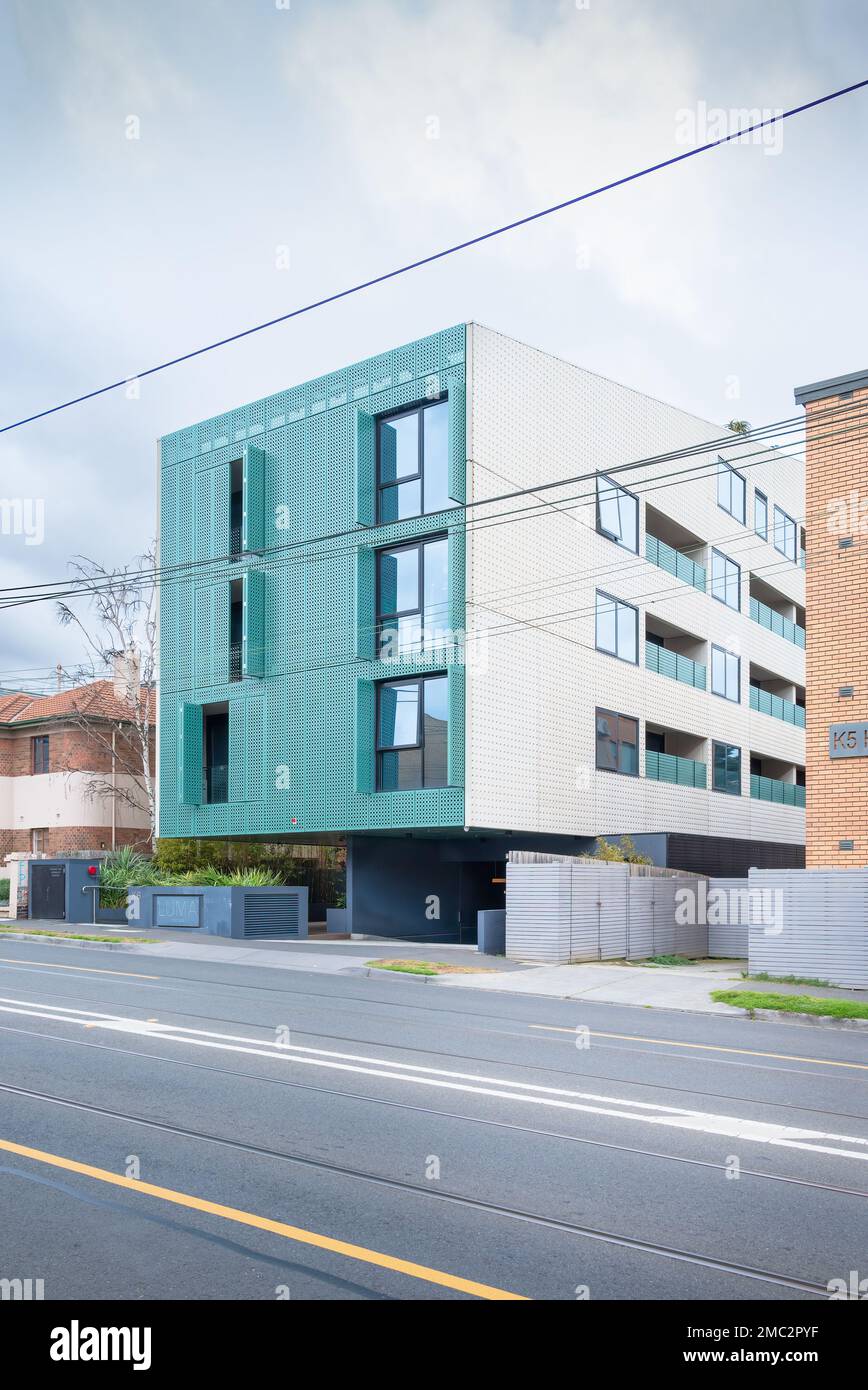Melbourne, Victoria, Australie - aménagement d'appartements Luma par Jackson Clements Burrows Architects Banque D'Images