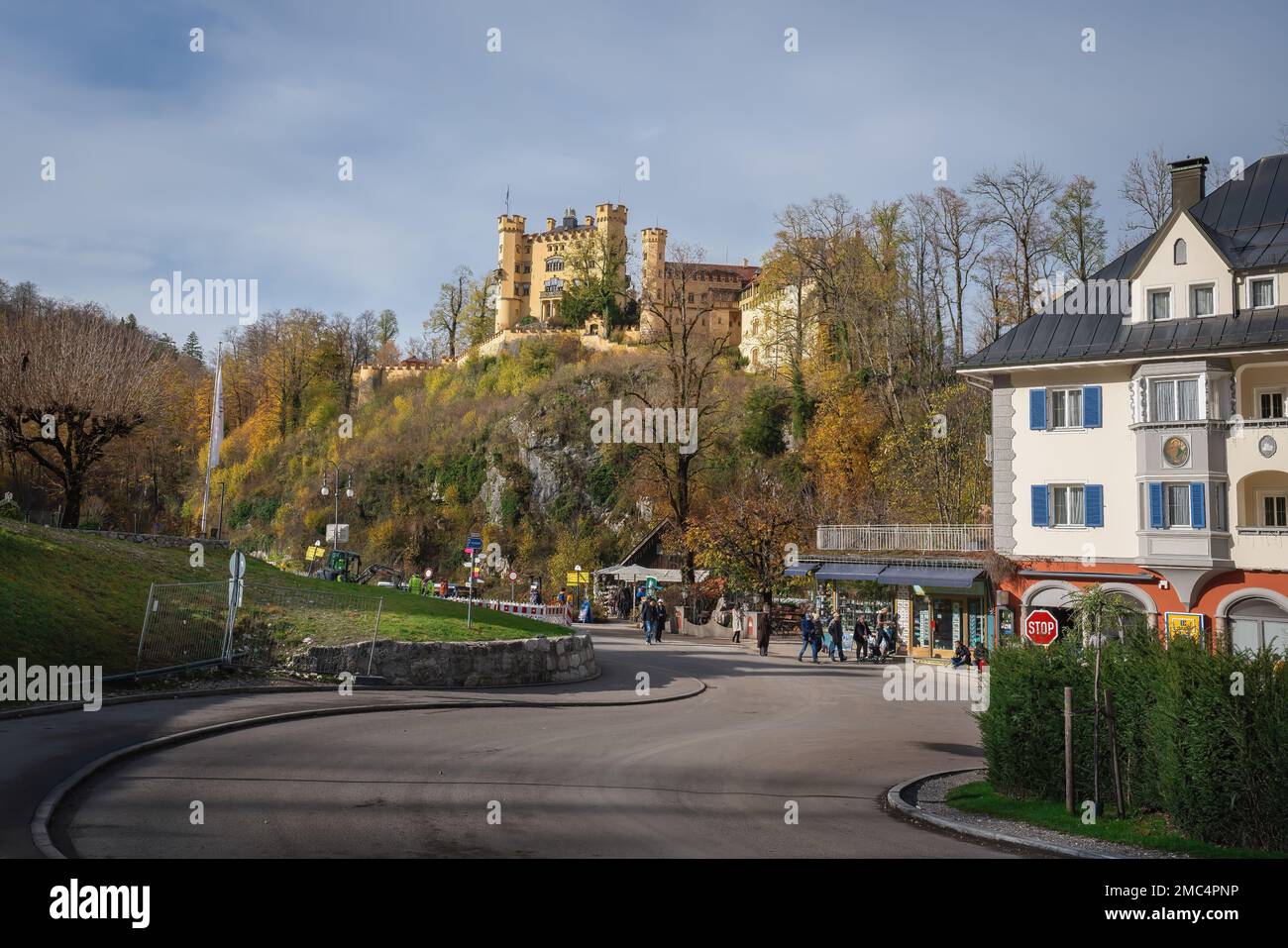 Château de Hohenschwangau près de Fussen - Schwangau, Bavière, Allemagne Banque D'Images