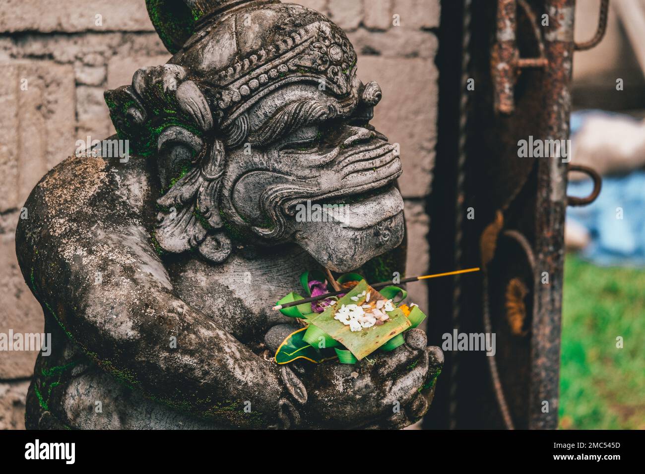 Offres Hindu à Ubud Bali, Indonésie Banque D'Images
