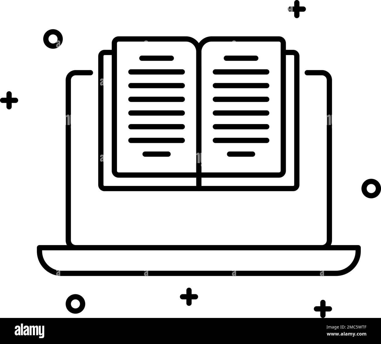 Icône de vecteur de lirarie numérique sur fond transparent. Icône vectorielle Digital Lirary Illustration de Vecteur