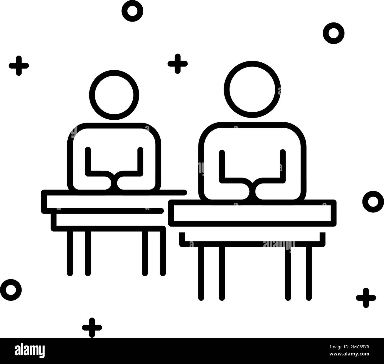 Icône de scénario d'étudiants sur fond transparent. Contour de l'icône du vecteur étudiants Illustration de Vecteur