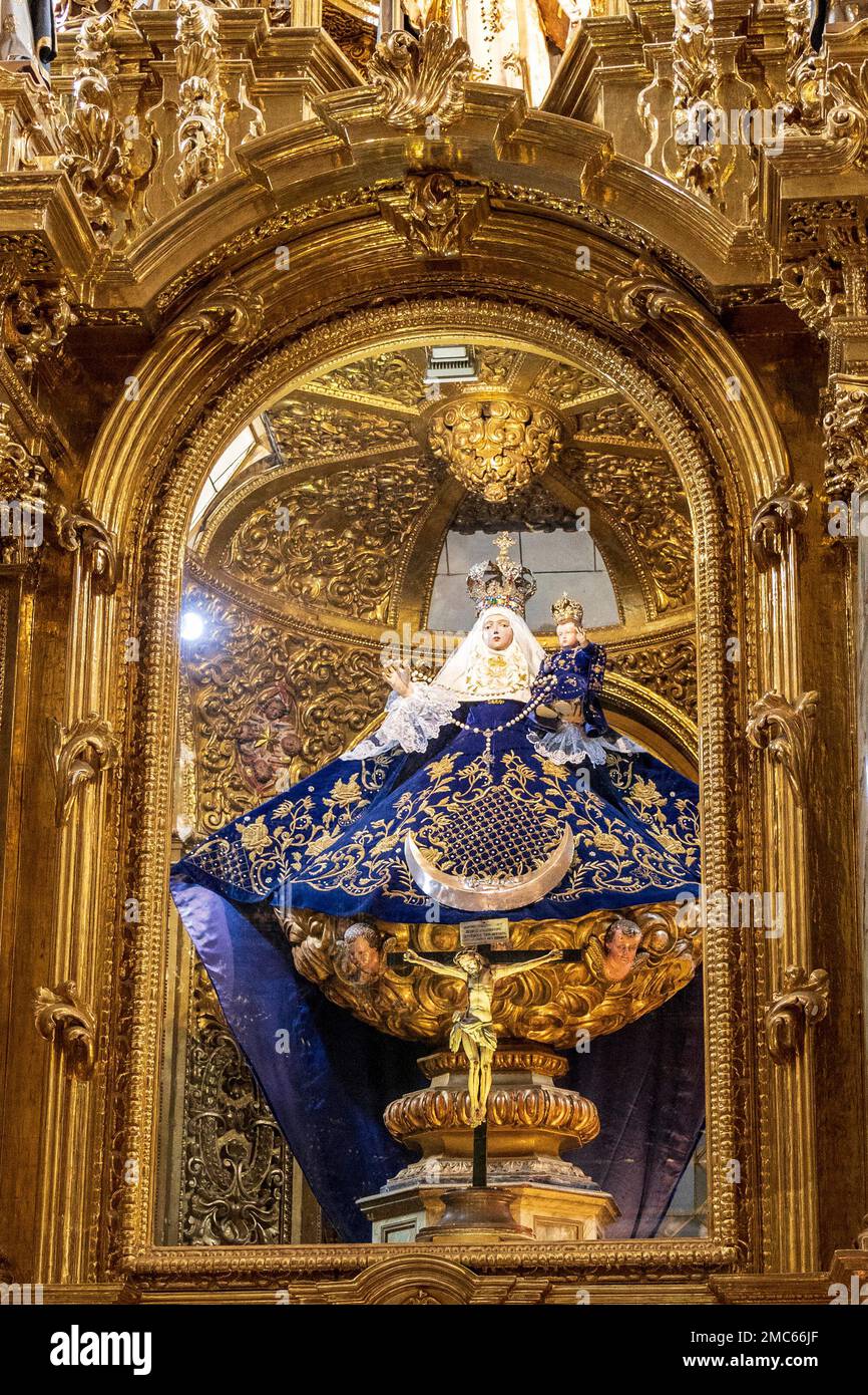 Chapelle de la Virgen del Rosario, Église de Saint-Domingue, Puebla, Mexique, Amérique du Nord Banque D'Images