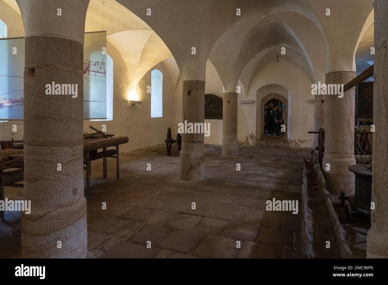 Intérieur de Burg Stolpen (château de Stolpen). Saxe. Allemagne. Banque D'Images