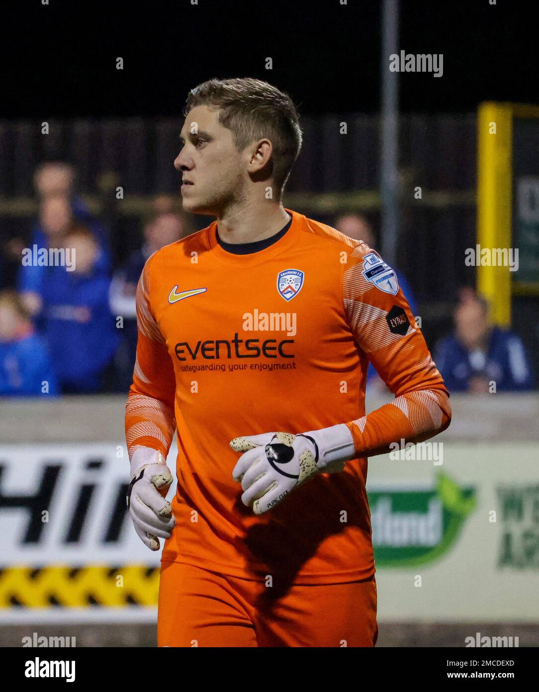 Parc de Stangmore, Dungannon, comté de Tyrone, Irlande du Nord, Royaume-Uni. 02 septembre 2022. Danske Bank Premiership – Dungannon Swifts 0 Coleraine 5. Gareth Deane, joueur de Coleraine (1) en action pendant le match de la Danske Bank Irish League. Banque D'Images