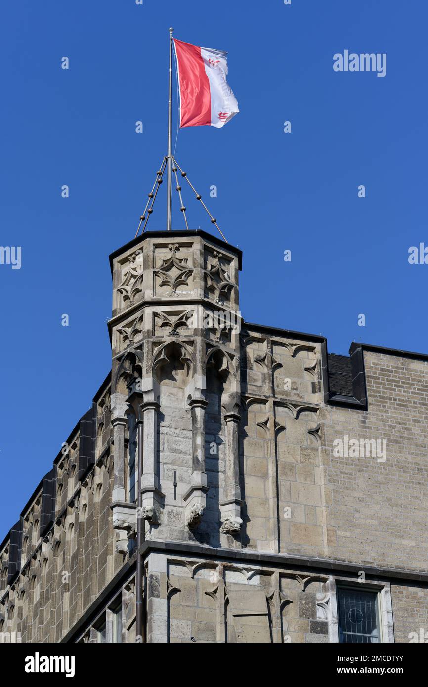 La plus célèbre salle de bal de Guerzenich Cologne construite entre 1441 et 1447 Banque D'Images