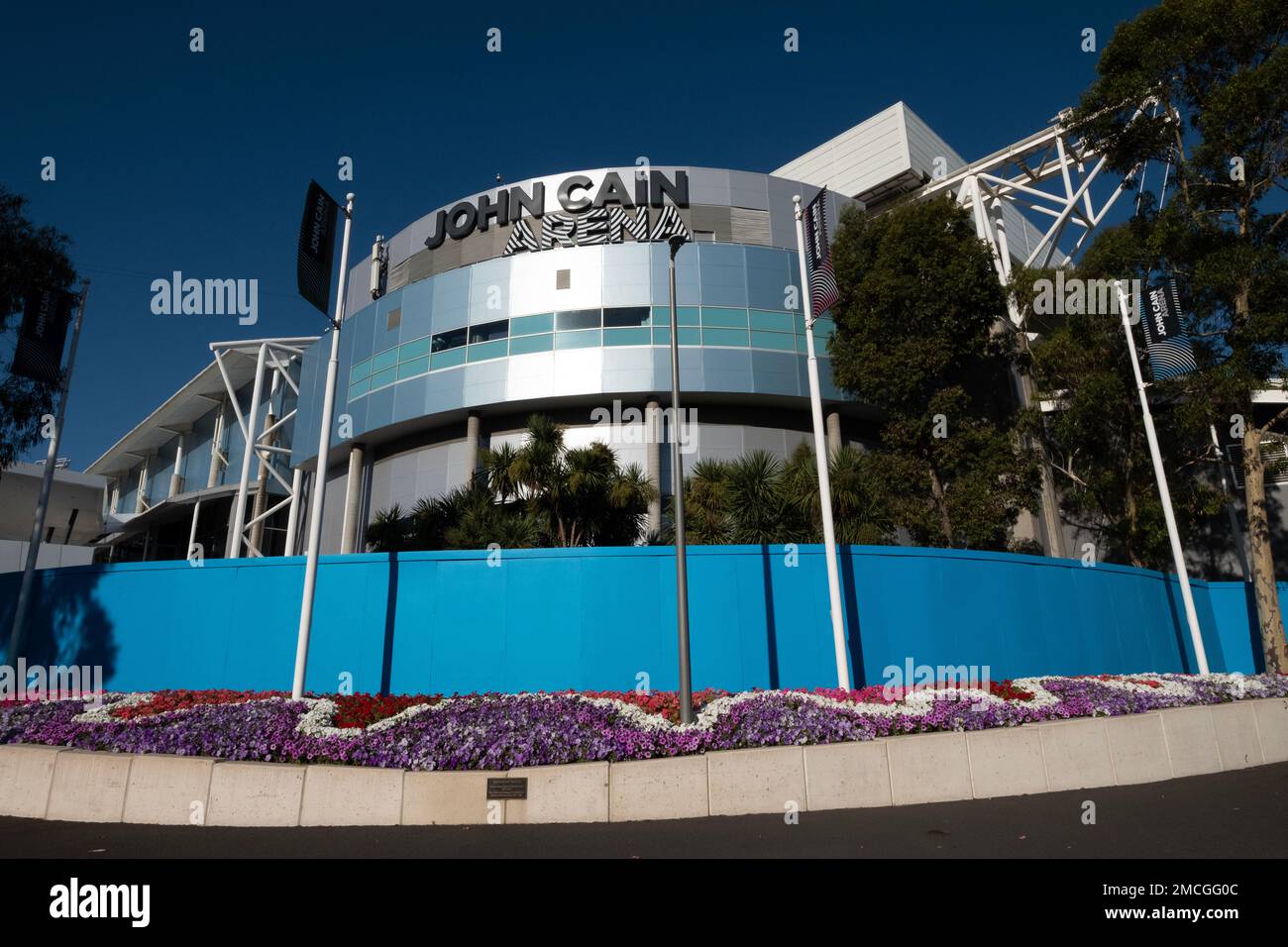 Le John Cain Arena au complexe du National tennis Centre à Melbourne, Victoria, Australie Banque D'Images
