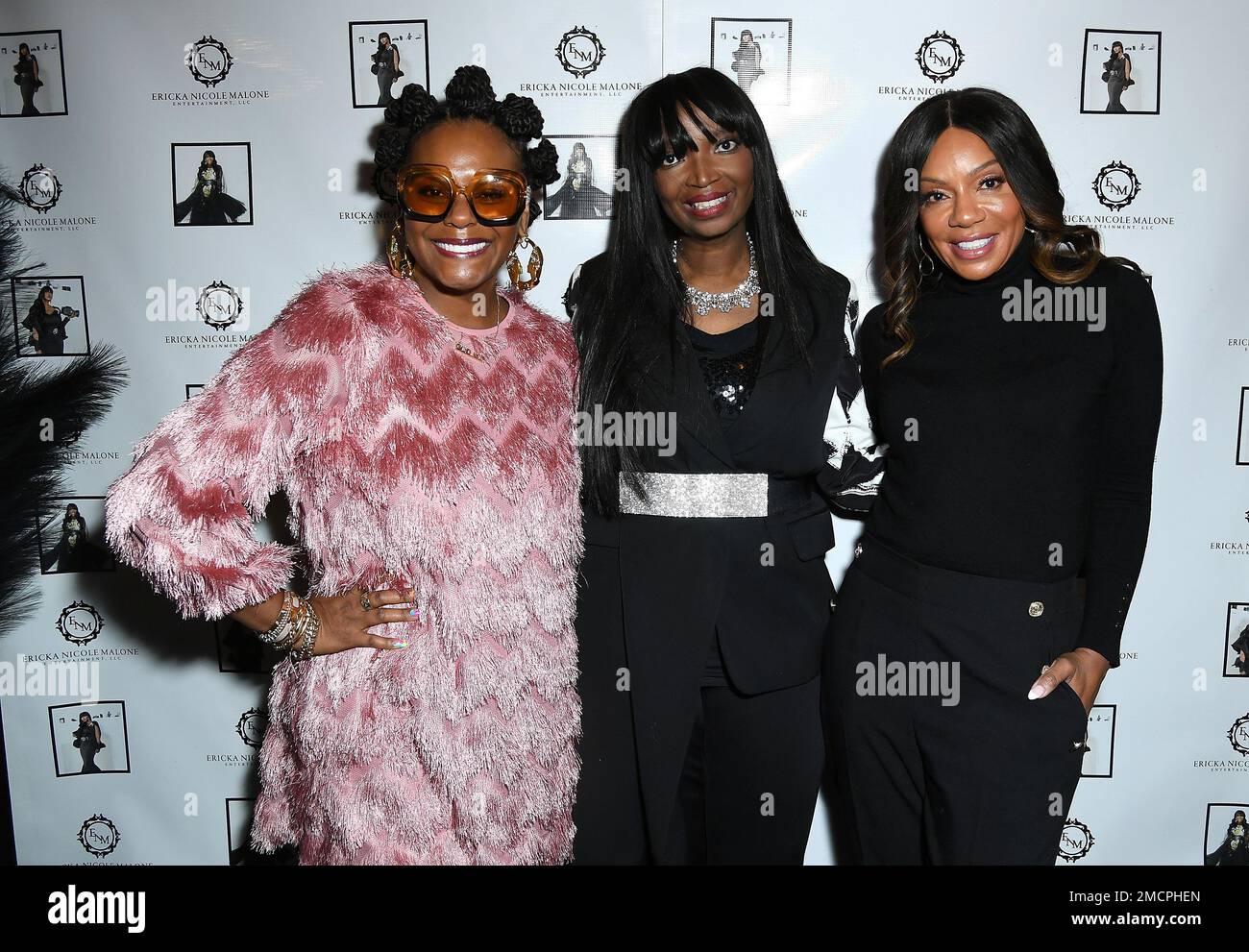 Los Angeles, États-Unis. 21st janvier 2023. Tabitha Brown, Ericka Nicole Malone et Wendy Raquel Robinson à l'ENM Entertainment Director's and Creator's Spotlight pendant le Sundance film Festival 2023 tenu à la cabine 427 sur 21 janvier 2023 à Park City, UT, Etats-Unis (photo de JC Olivera/Sipa USA) Credit: SIPA USA/Alay Live News Banque D'Images