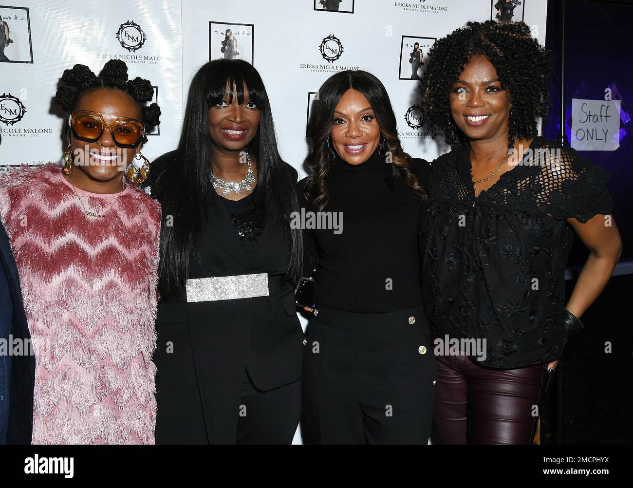 Los Angeles, États-Unis. 21st janvier 2023. Tabitha Brown, Ericka Nicole Malone, Wendy Raquel Robinson et Vanessa Estelle Williams à l'ENM Entertainment Director's and Creator Spotlight pendant le Sundance film Festival 2023 tenu à la cabine 427 sur 21 janvier 2023 à Park City, UT, Etats-Unis (photo de JC Olivera/Sipa USA) Credit: SIPA USA/Alay Live News Banque D'Images
