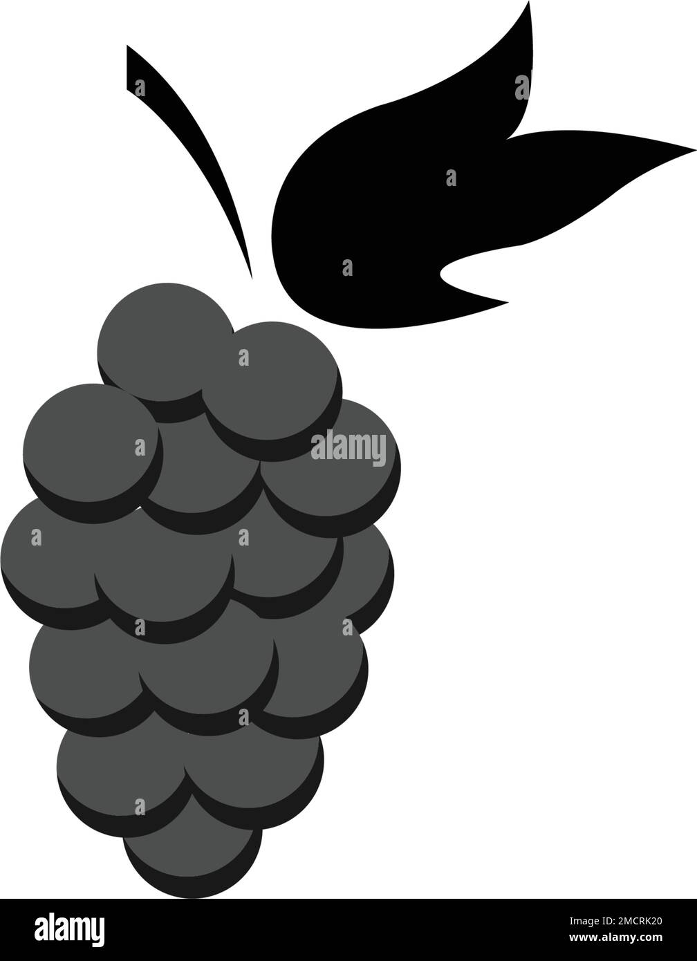 logo grape icon illustration Illustration de Vecteur