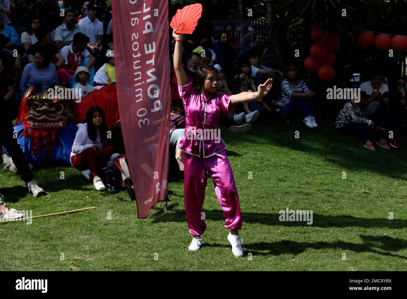 Non exclusif: 21 janvier 2023, Mexico, Mexique: Les écoles de la culture chinoise et les promoteurs culturels célèbrent le nouvel an chinois gouverné par le Banque D'Images