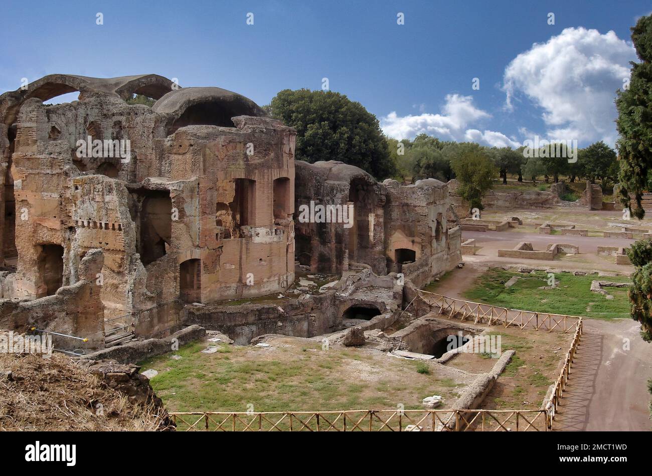 Grand Thermae ou Grandi Terme salon dans la Villa Adriana et Villa d'Hadrien site archéologique de l'UNESCO à Tivoli - Rome - Latium - Italie Banque D'Images