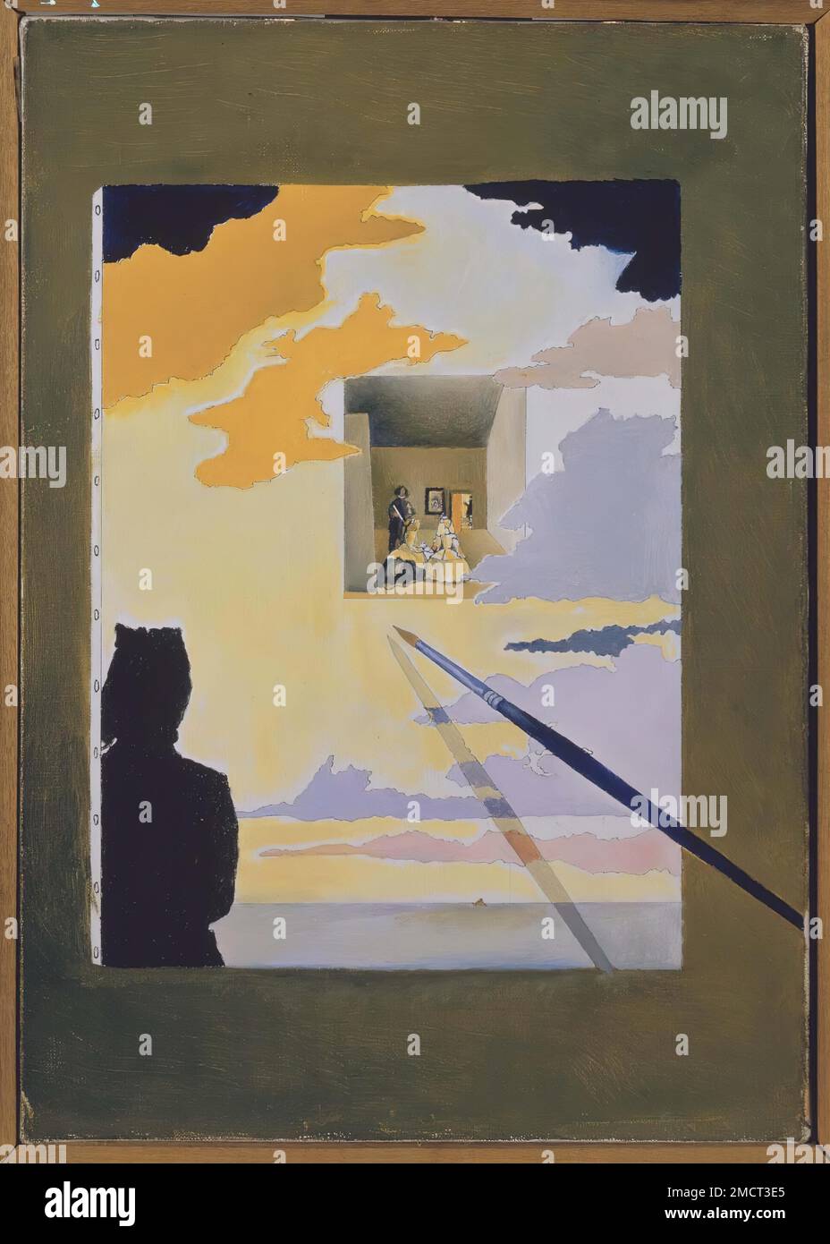 Salvador Dalí/ Las Meninas (obra estereooscópica) (Las Meninas [travail stéréoscopique])huile sur toile, 35,5 x 25 cm, 1975-1976. Musée: Museo Nacional Reina Sofia, MADRID, ESPAGNE. Banque D'Images