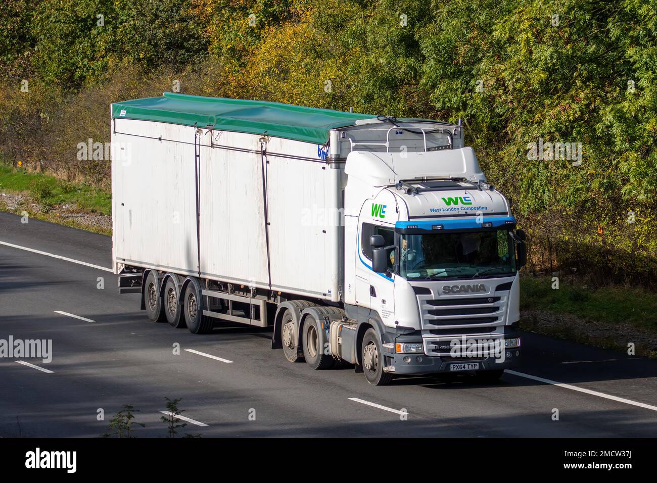 West London Composting Scania R450 PX64 Typ Banque D'Images