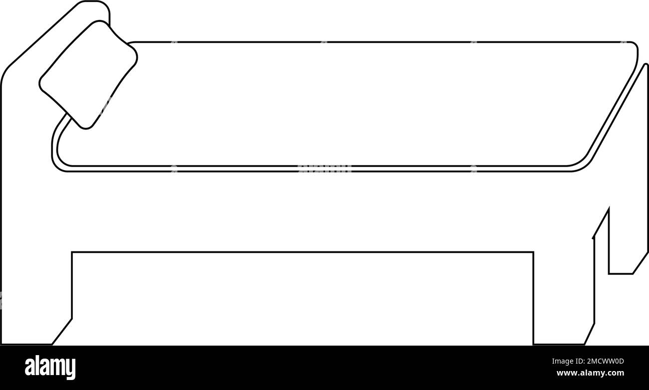 motif représentant un logo de lit Illustration de Vecteur