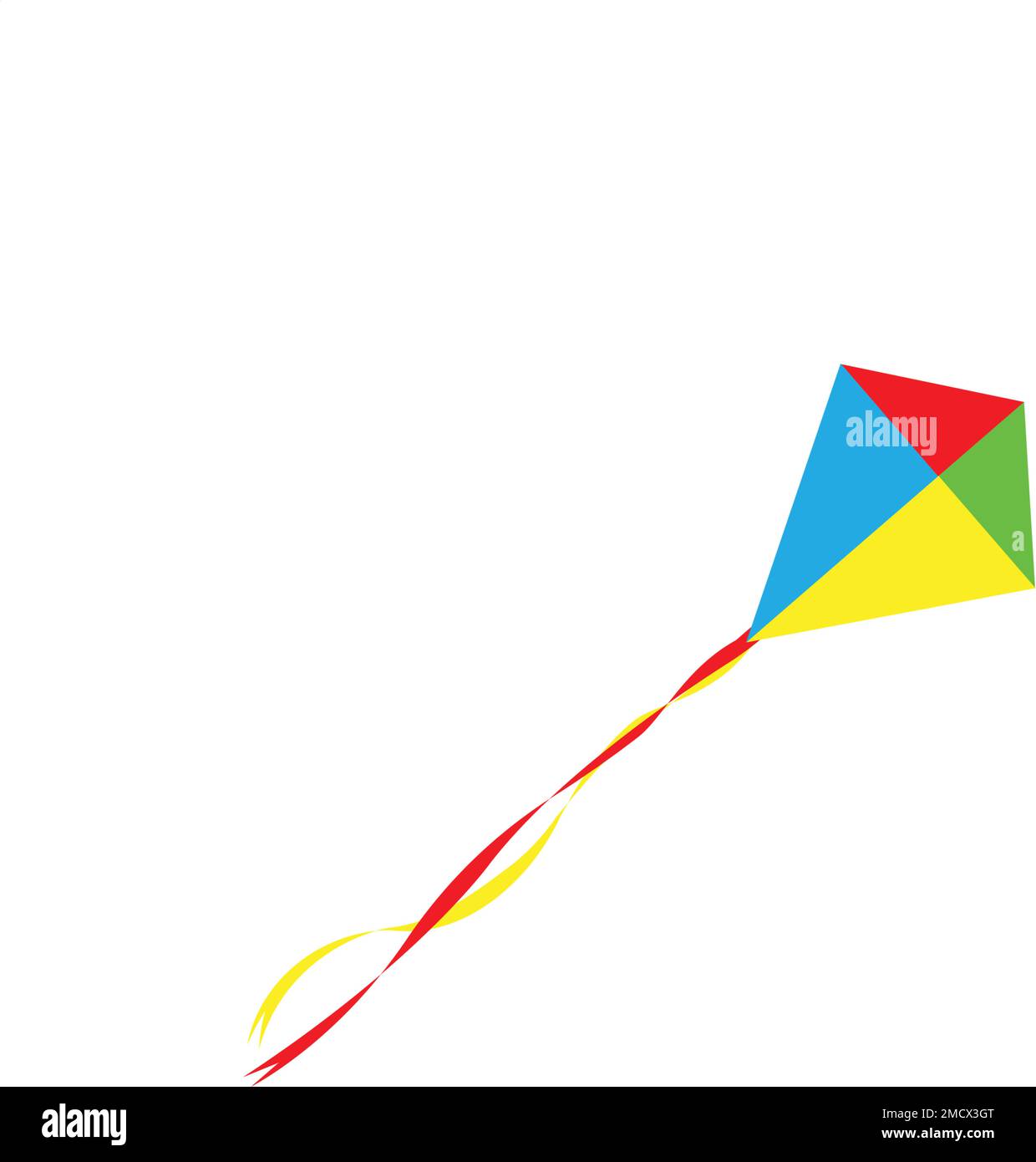 motif d'illustration du logo cerf-volant Illustration de Vecteur